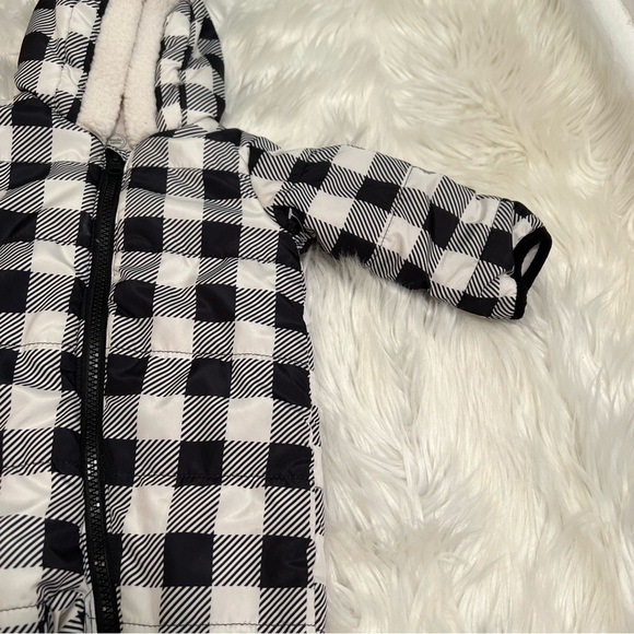 Wonder Nation Check Pram Black White - Picture 6 of 15